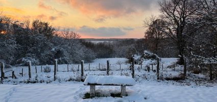 Zonsondergang rond de equinox